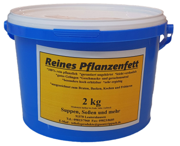 Reines Pflanzenfett - 2kg